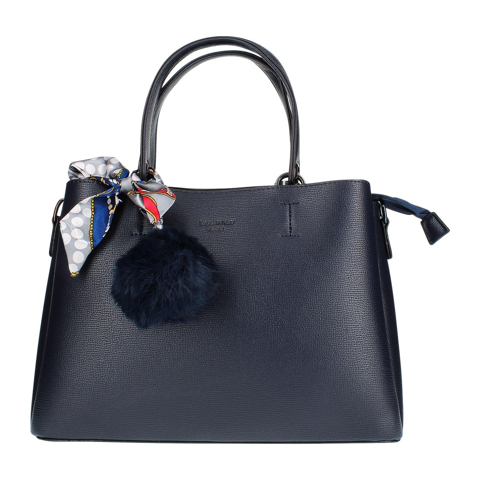 Pompon Handtasche Damen Nachtblau ONE SIZE von Gallantry