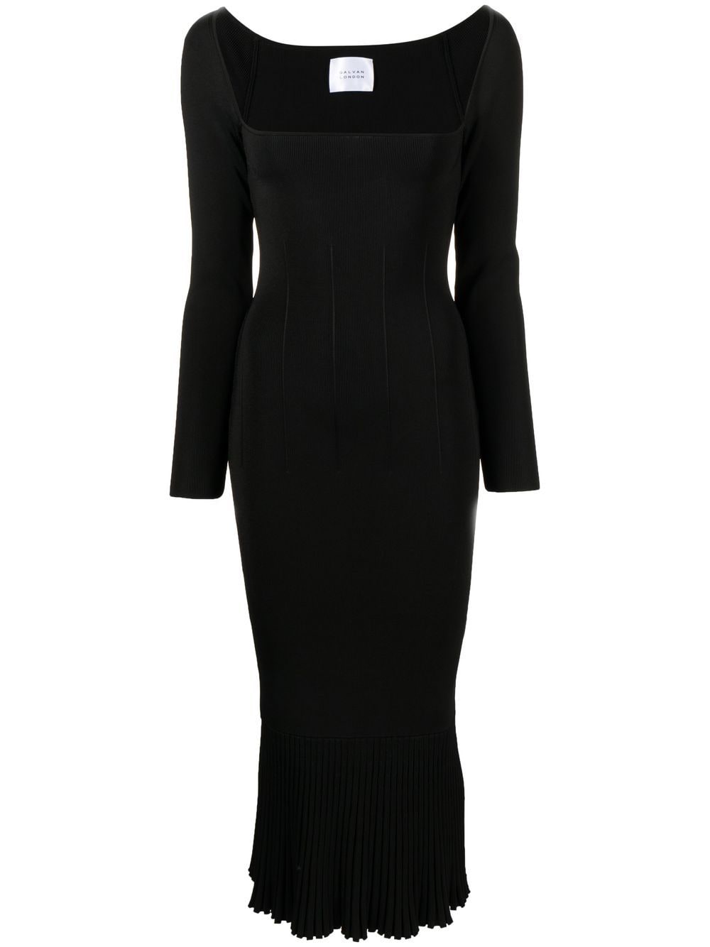 Galvan London Atalanta long-sleeve dress - Black von Galvan London