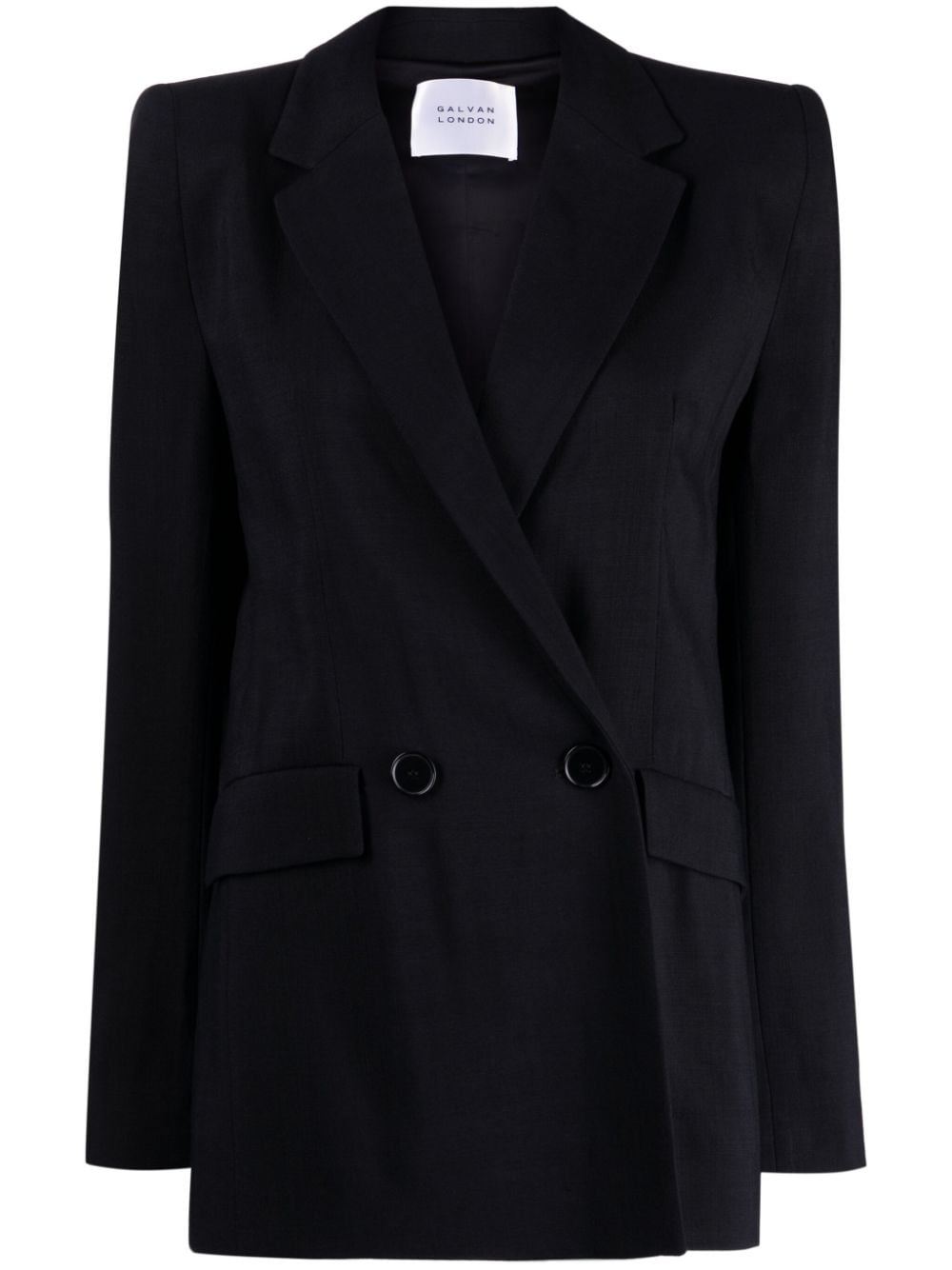 Galvan London Boyfriend double-breasted blazer - Black von Galvan London