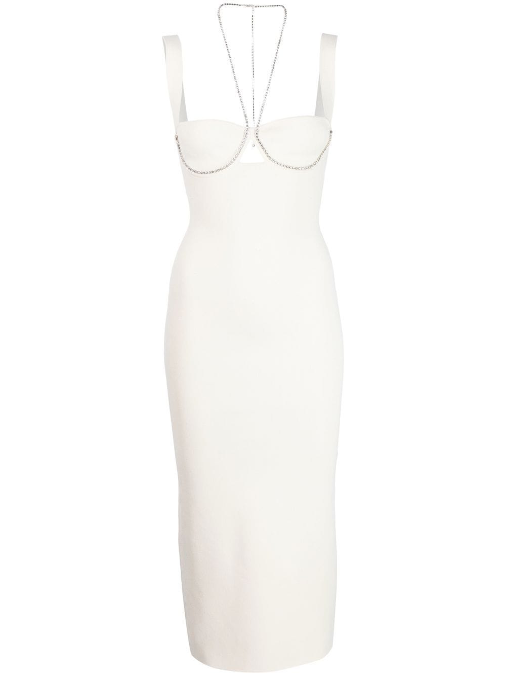 Galvan London Celeste crystal-embellished midi dress - White von Galvan London