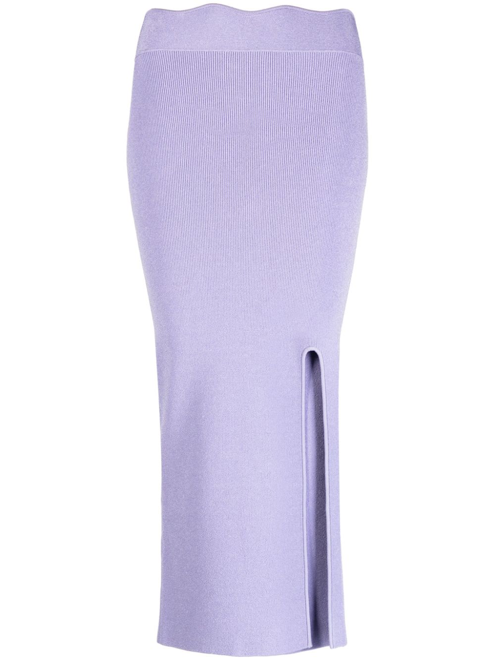 Galvan London Delia ribbed midi skirt - Purple von Galvan London