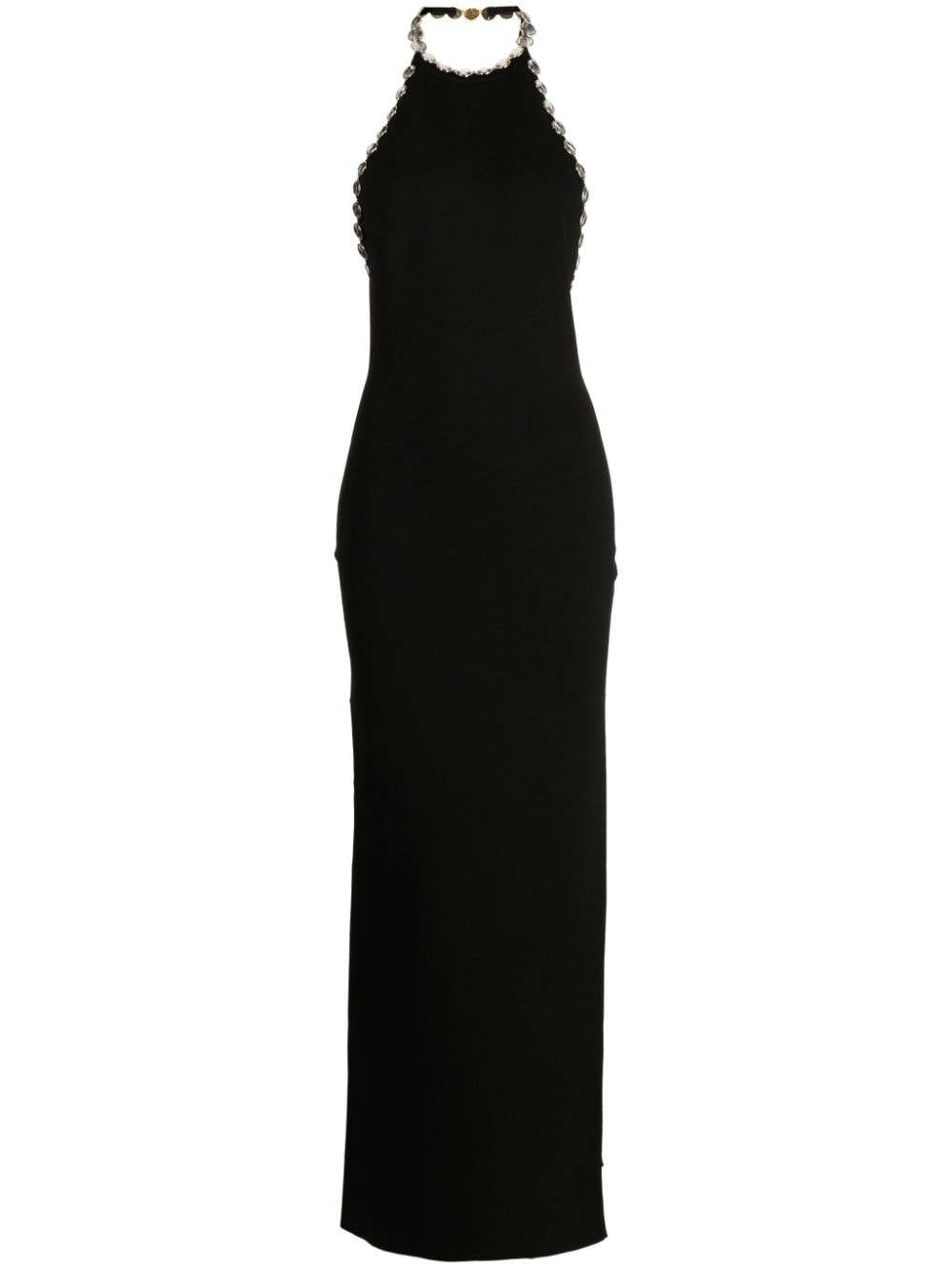 Galvan London Galaxy open-back long dress - Black von Galvan London