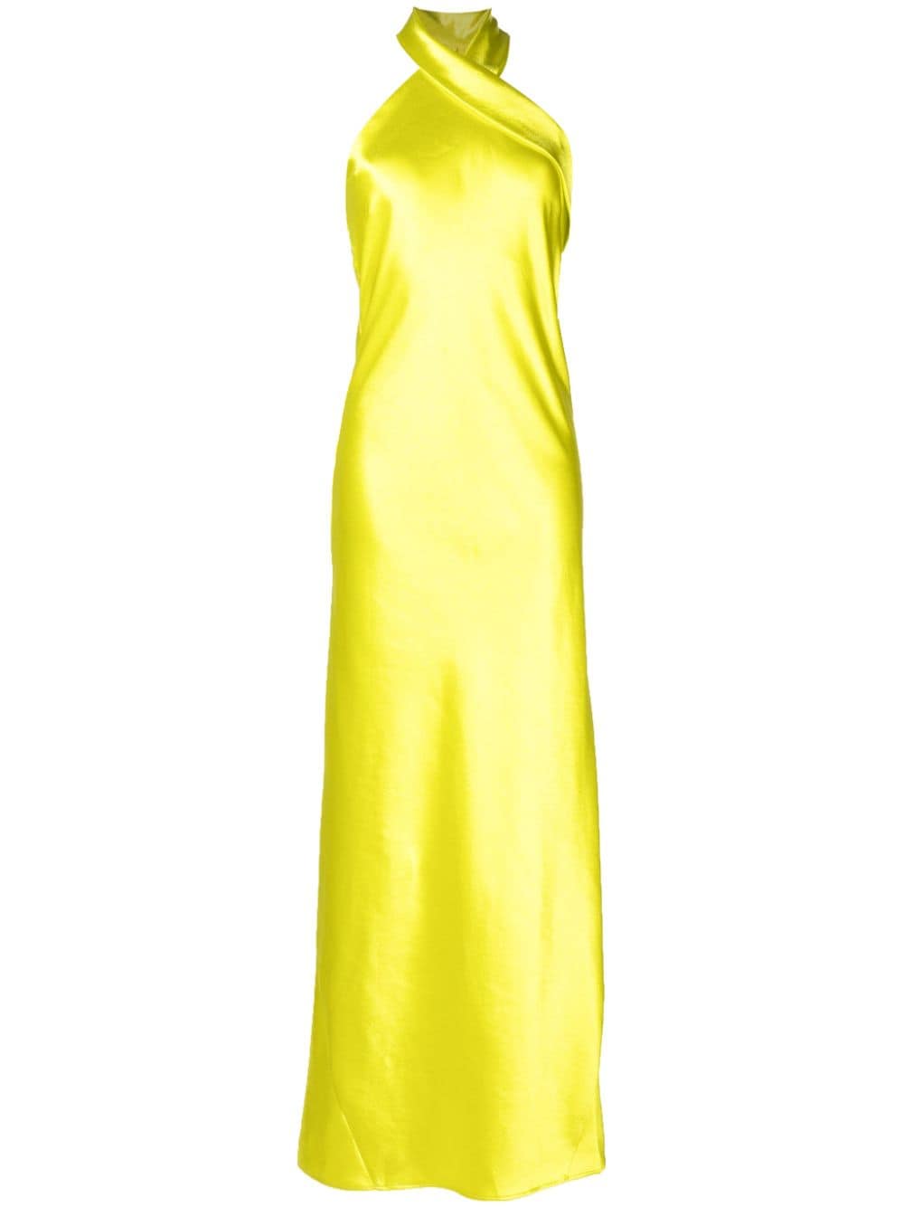 Galvan London Pandora satin maxi dress - Yellow von Galvan London