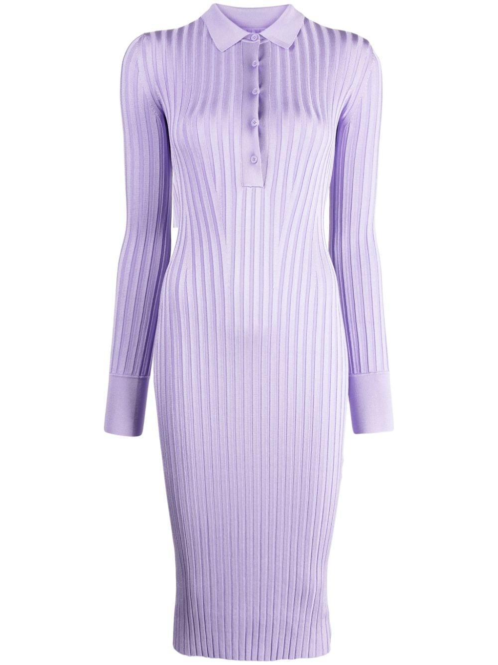 Galvan London Rhea Lounge Henley dress - Purple von Galvan London