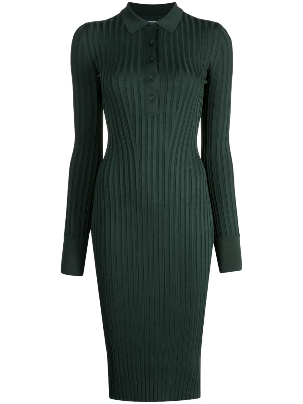 Galvan London Rhea ribbed midi dress - Green von Galvan London