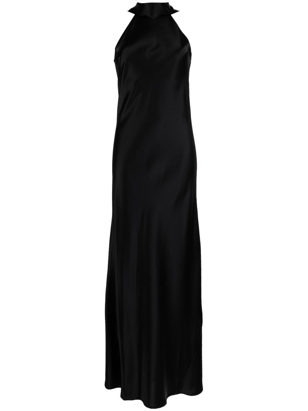 Galvan London Siena halterneck dress - Black von Galvan London