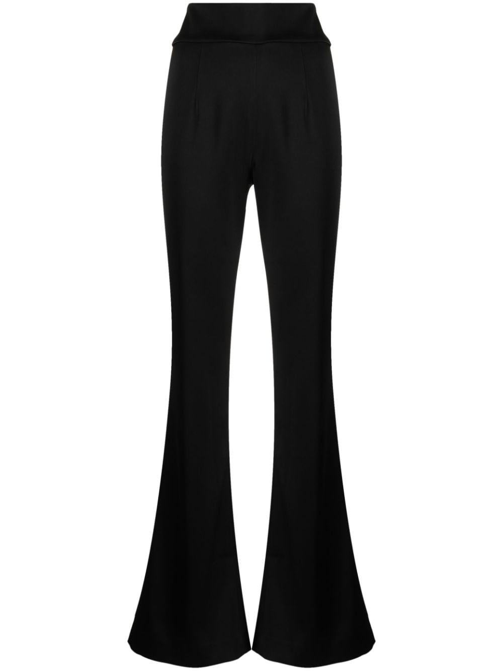 Galvan London high-waisted flared trousers - Black von Galvan London