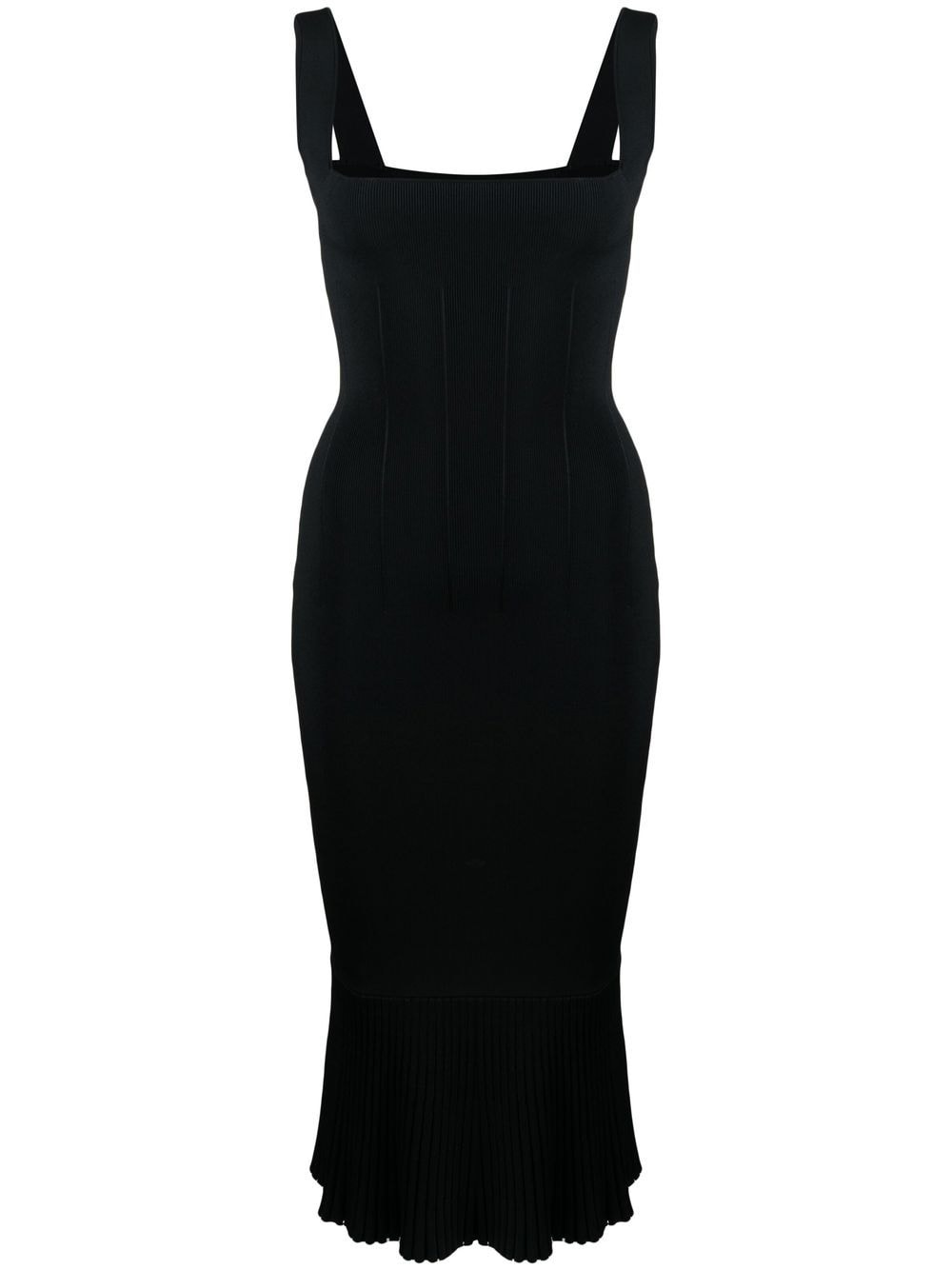 Galvan London square-neck dress - Black von Galvan London