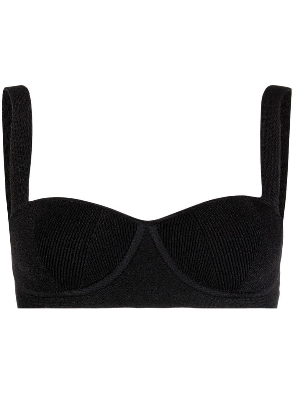 Galvan London Nyx knit bralette - Black von Galvan London