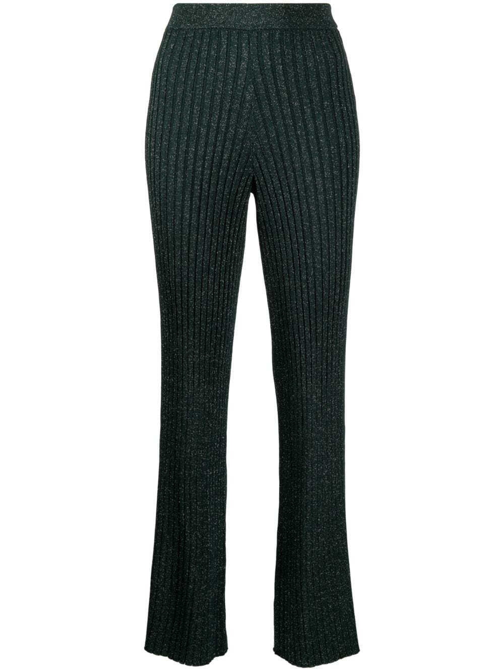 Galvan London Rhea metallic-finish trousers - Green von Galvan London