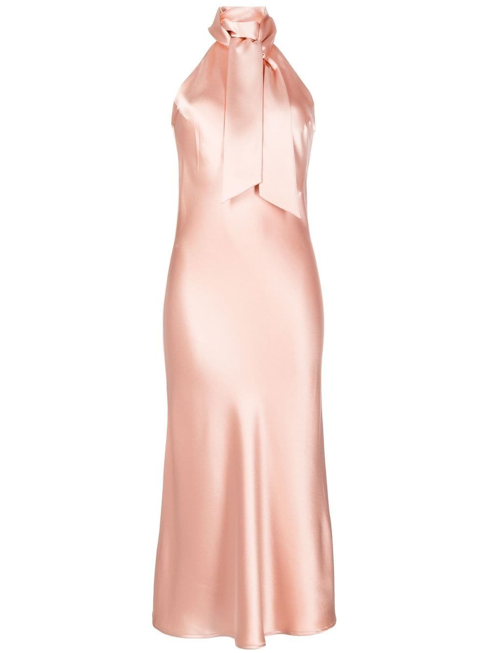 Galvan London Cropped Sienna satin dress - Pink von Galvan London