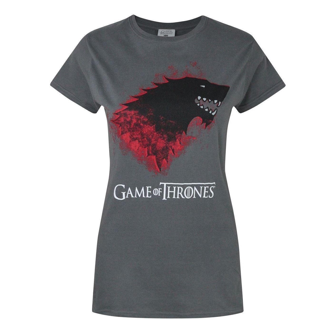 Bloody Direwolf T-shirt Damen Taubengrau M von Game of Thrones