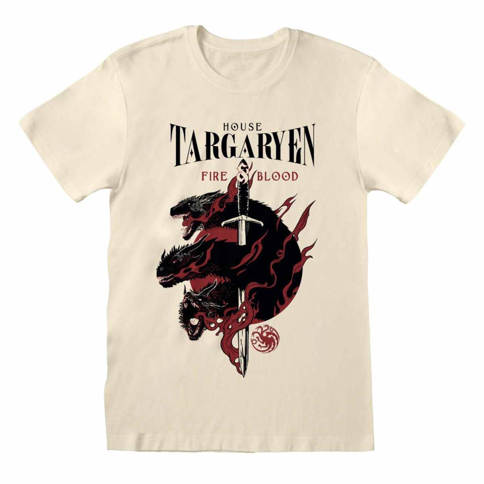 House Targaryen Tshirt Damen Beige L von Game of Thrones