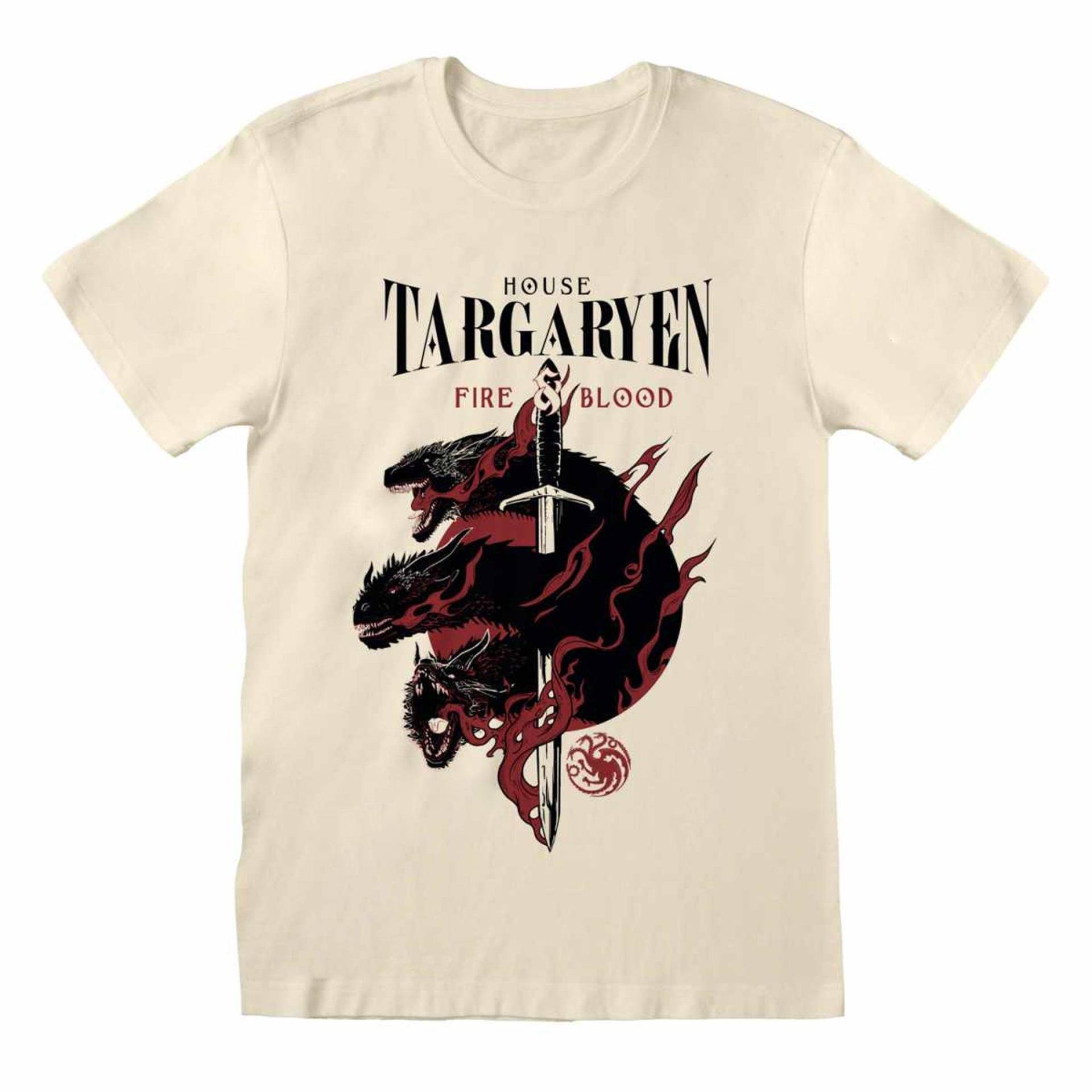 House Targaryen Tshirt Damen Beige M von Game of Thrones
