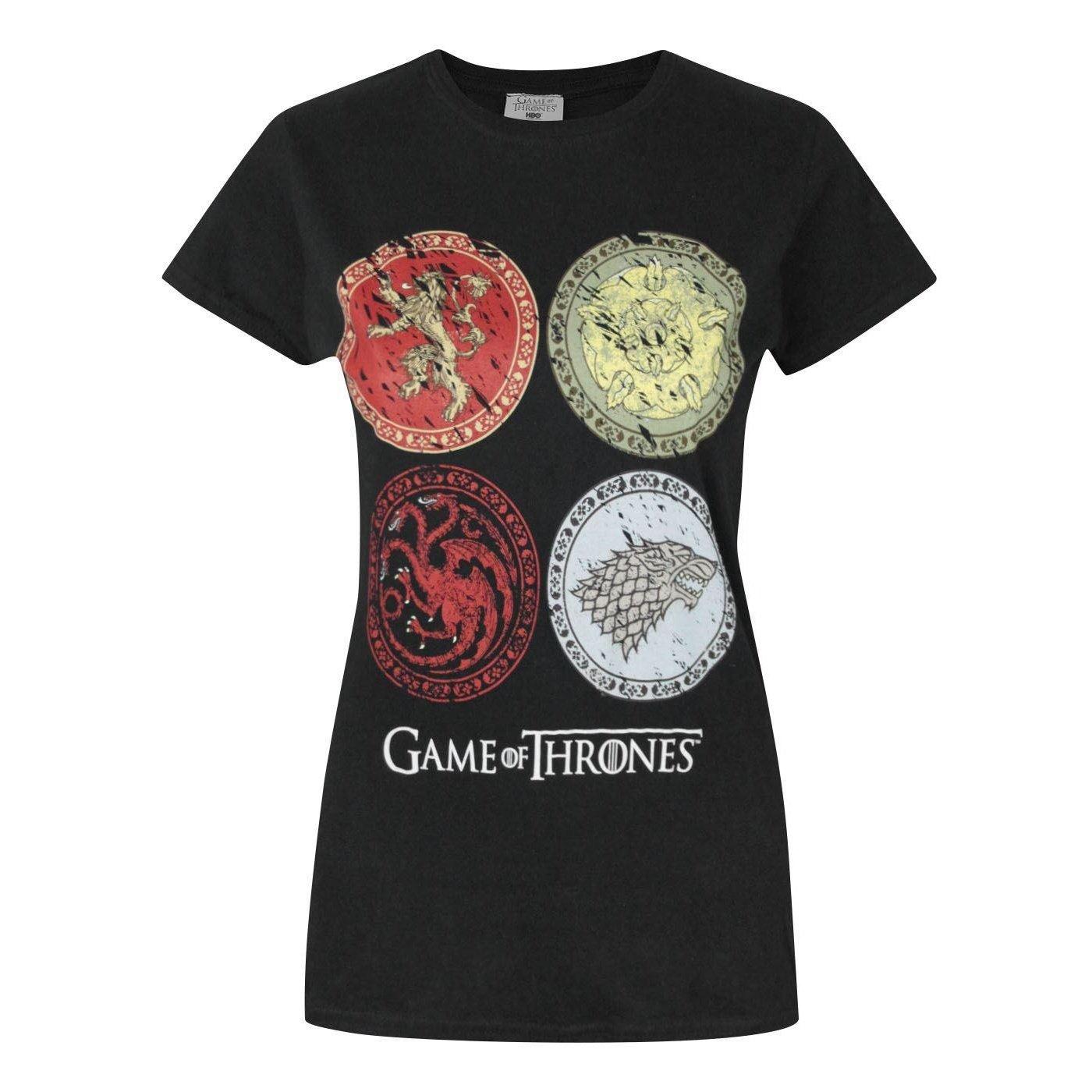 House Wappen Tshirt Damen Schwarz L von Game of Thrones