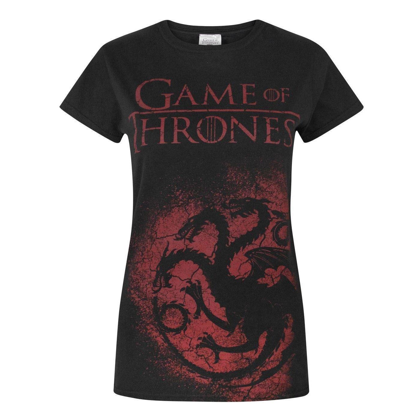 Tshirt Damen Schwarz L von Game of Thrones