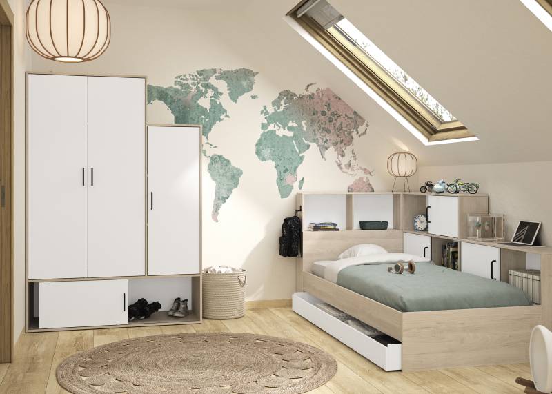 Gami Schlafzimmer-Set, Ideal für Kinder und Jugendzimmer von Gami