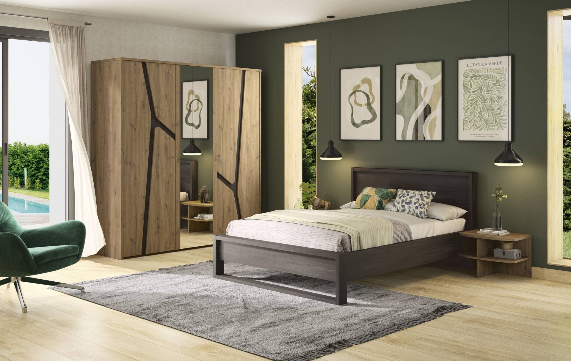 Gami Schlafzimmer-Set »SET (4-tlg)«, (4 tlg.), Ein elegantes und funktionales Schlafzimmer. von Gami