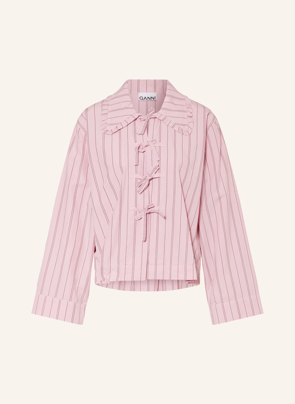 Ganni Bluse Mit Rüschen rosa Ganni Bluse Mit Rüschen rosa von Ganni