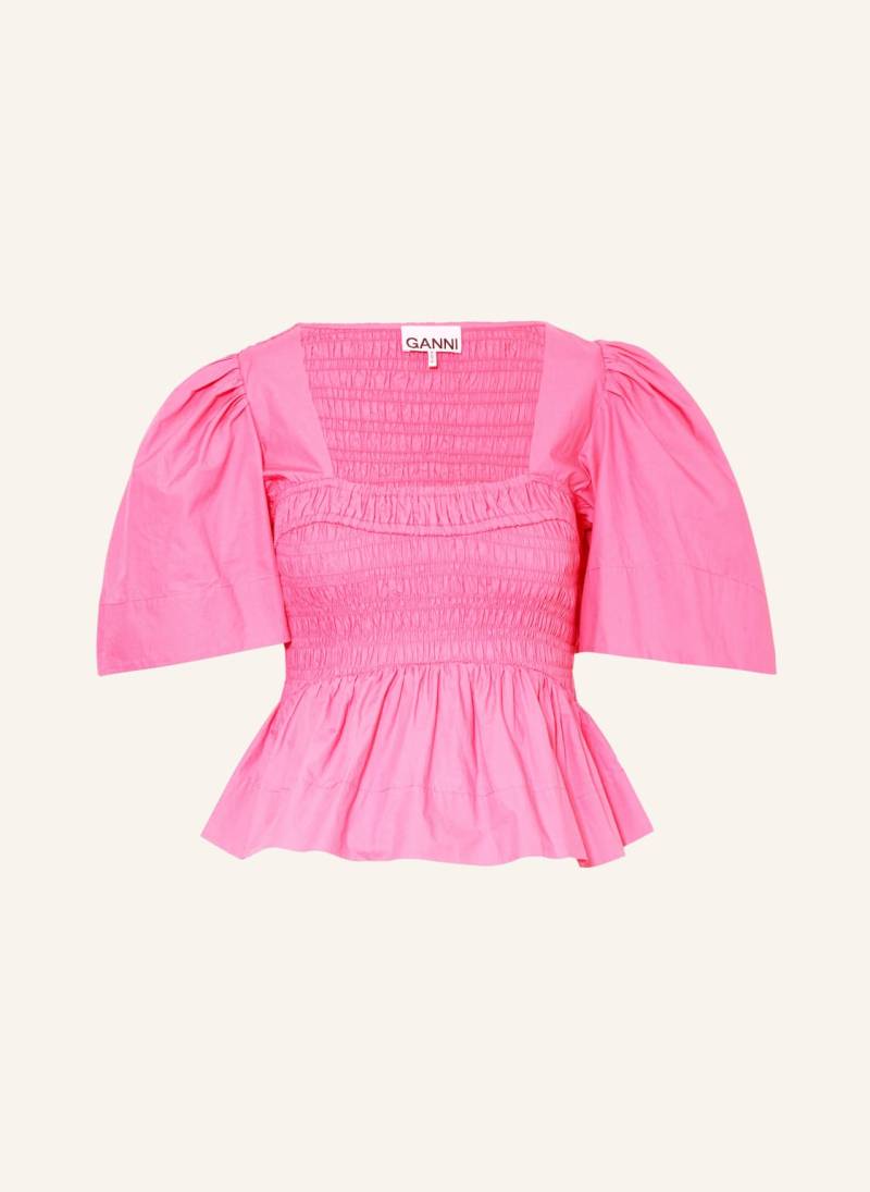 Ganni Blusenshirt pink von Ganni