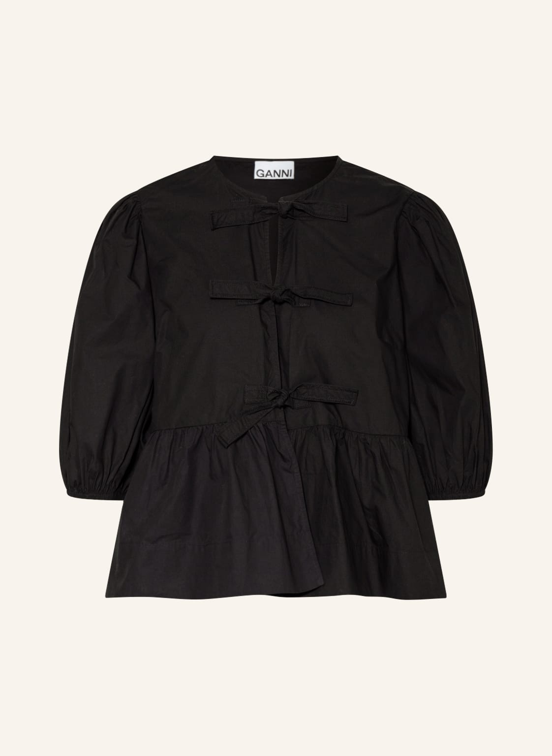 Ganni Blusenshirt schwarz Ganni Blusenshirt schwarz von Ganni