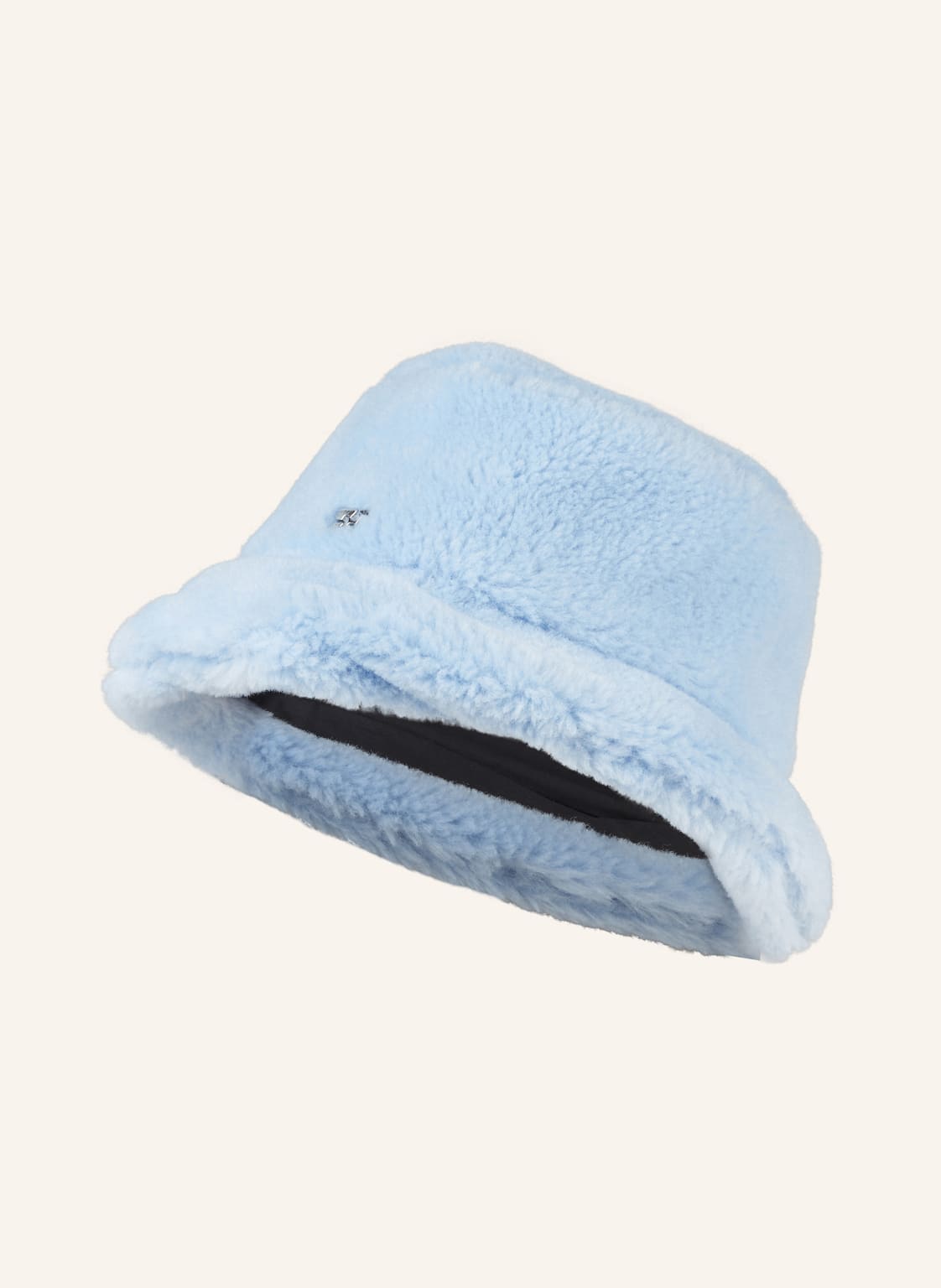 Ganni Bucket-Hat Aus Teddyfell blau von Ganni