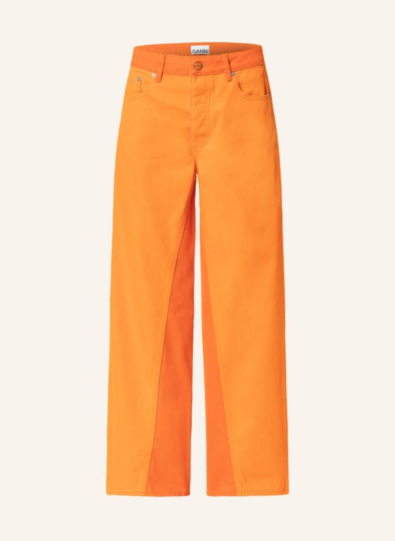 Ganni Flared Jeans orange von Ganni