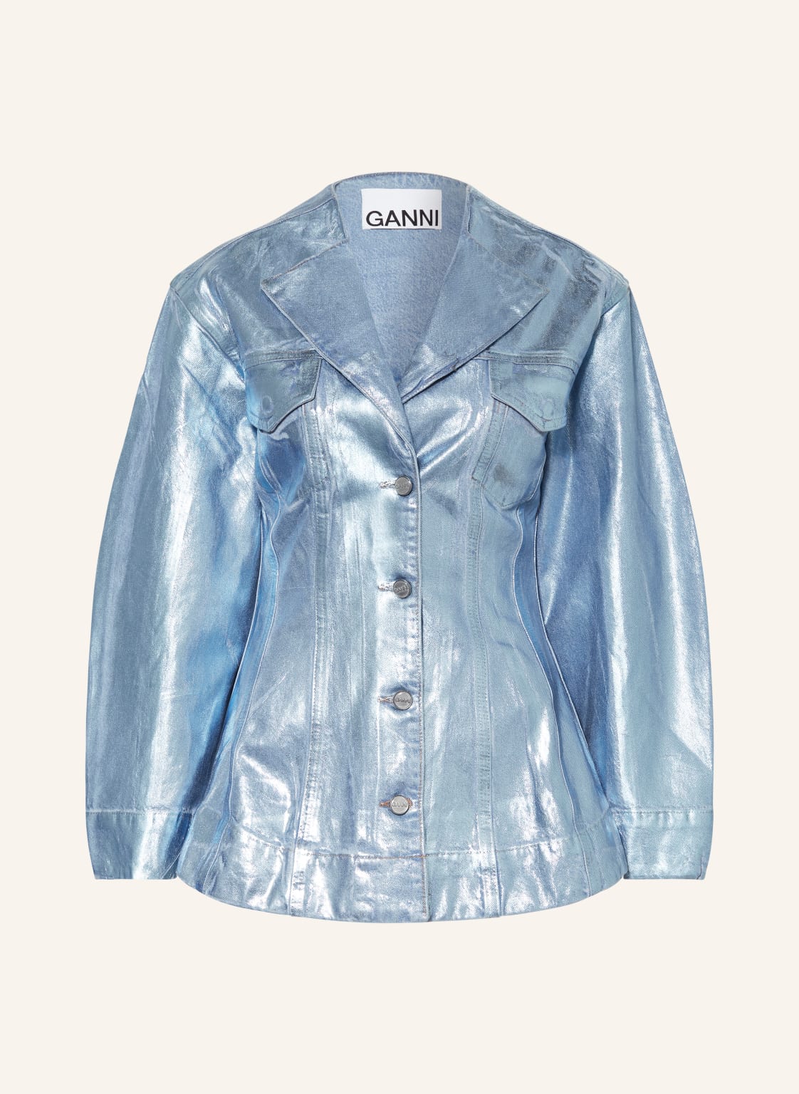 Ganni Jeansblazer blau von Ganni