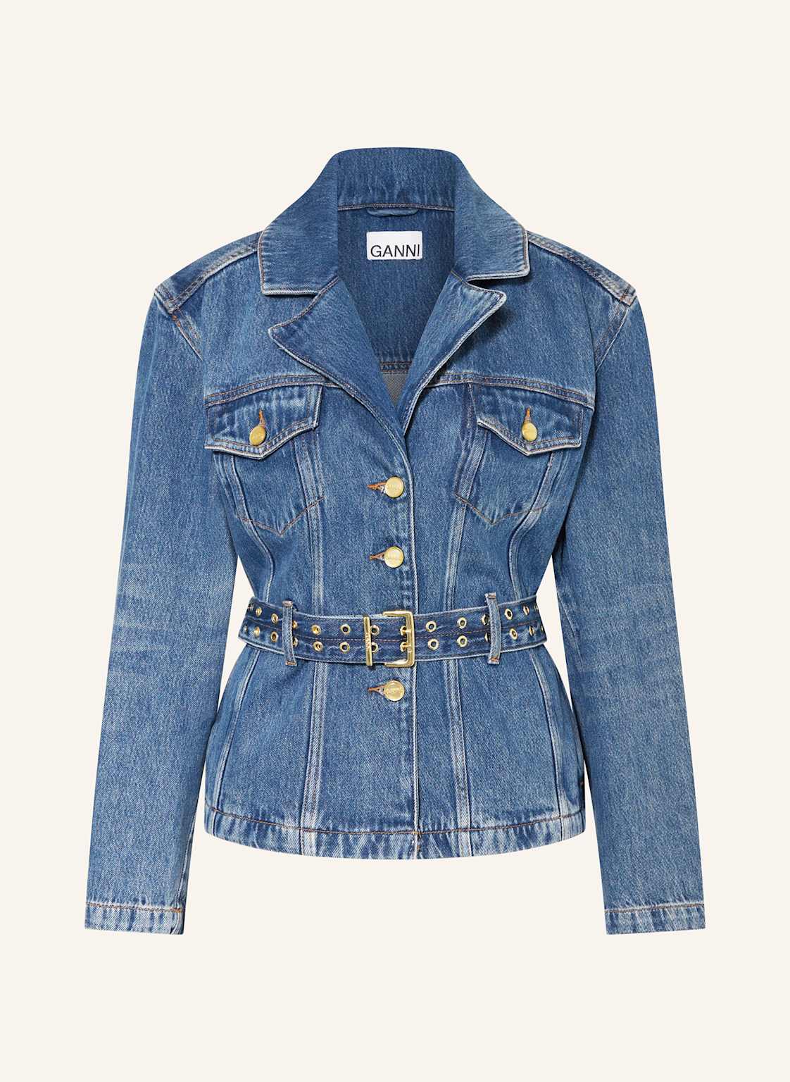 Ganni Jeansjacke blau von Ganni
