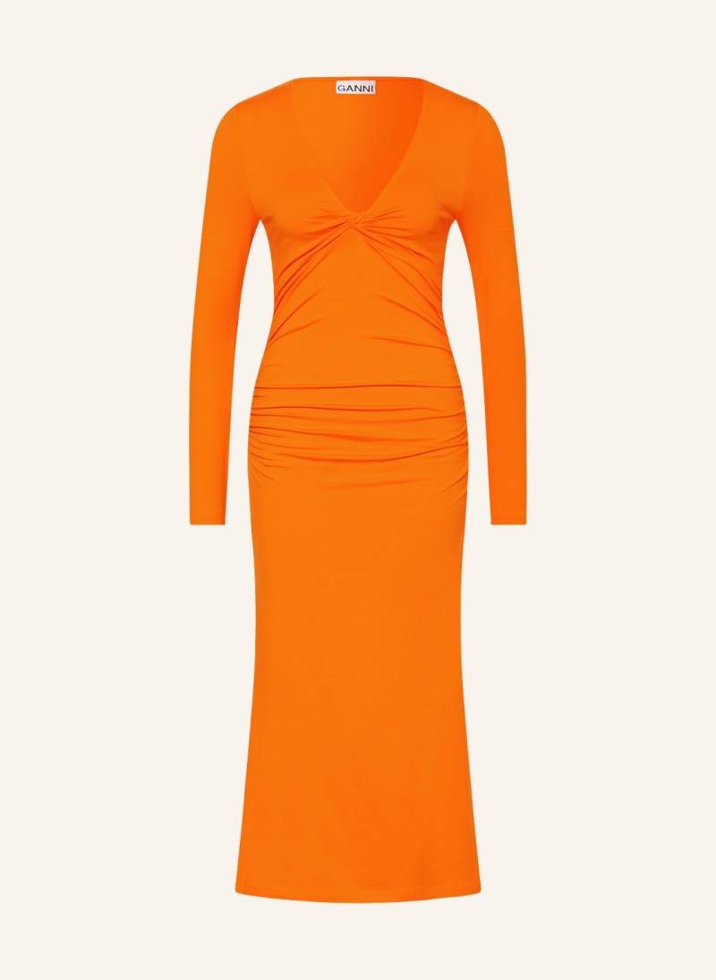 Ganni Jerseykleid orange von Ganni