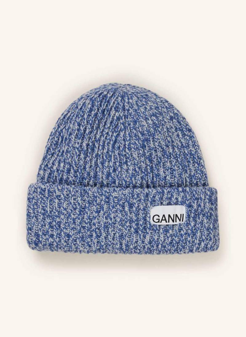 Ganni Mütze blau von Ganni