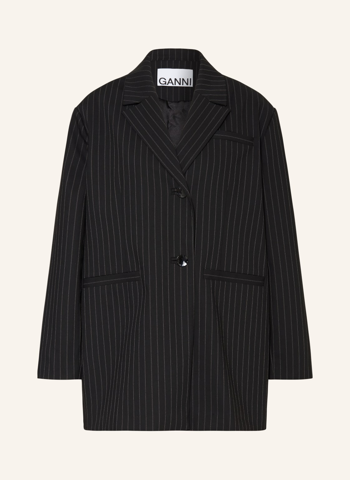 Ganni Oversized-Blazer schwarz von Ganni