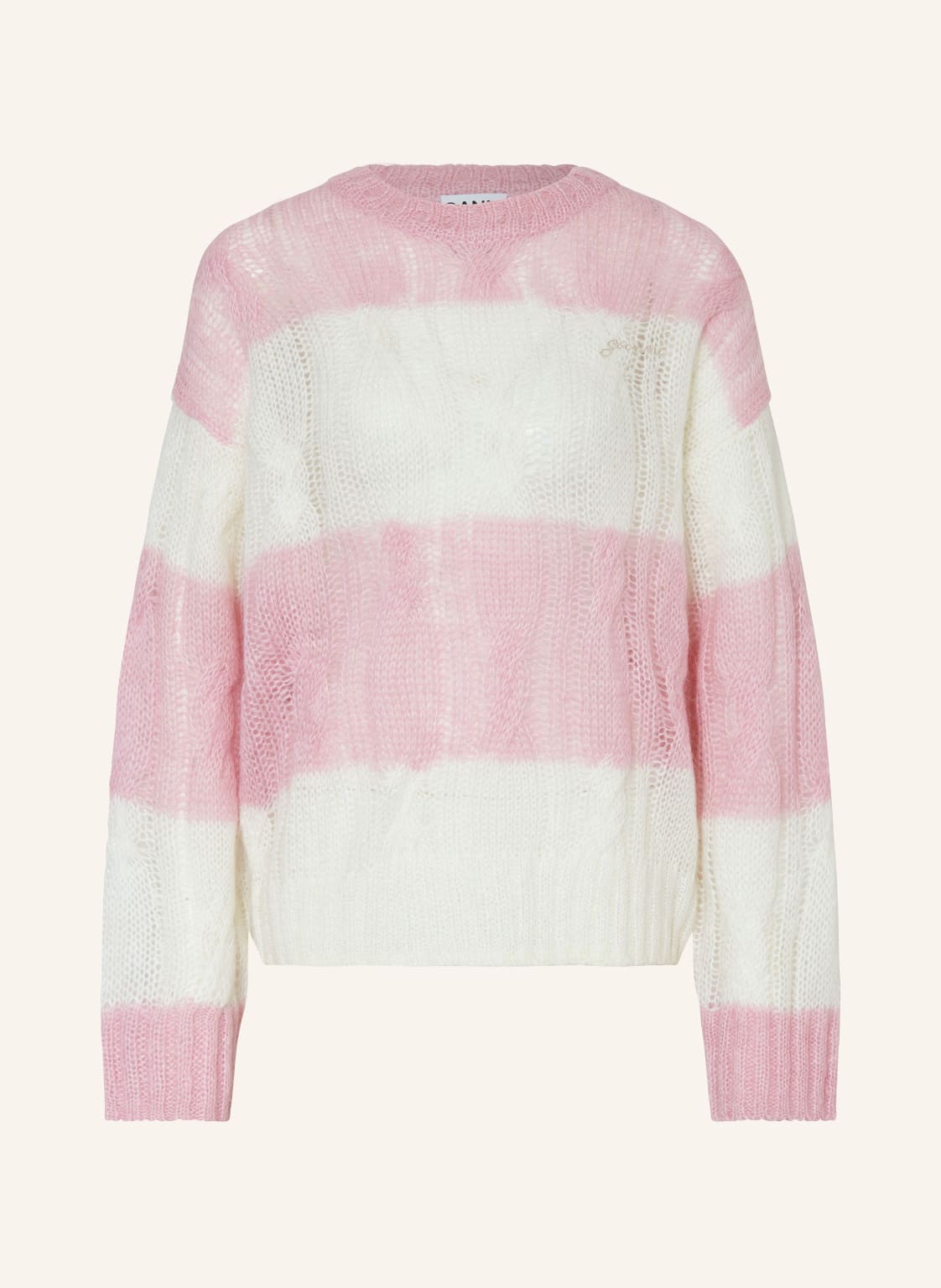 Ganni Pullover Mit Mohair rosa von Ganni