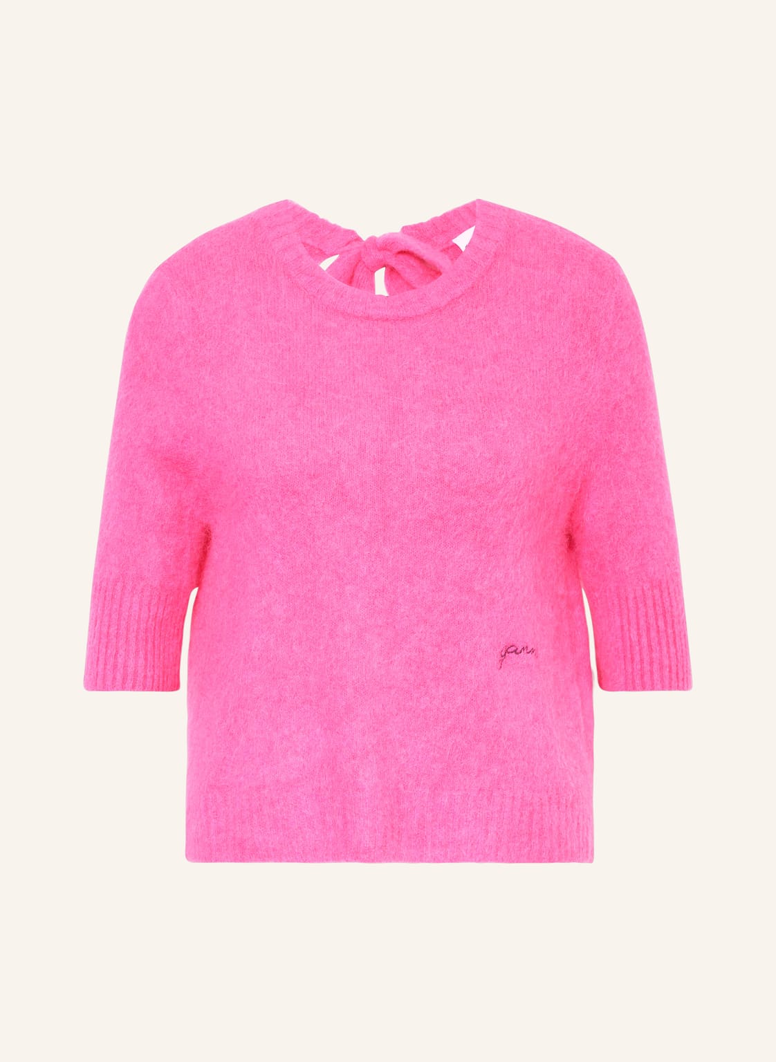 Ganni Strickshirt Mit Alpaka pink von Ganni
