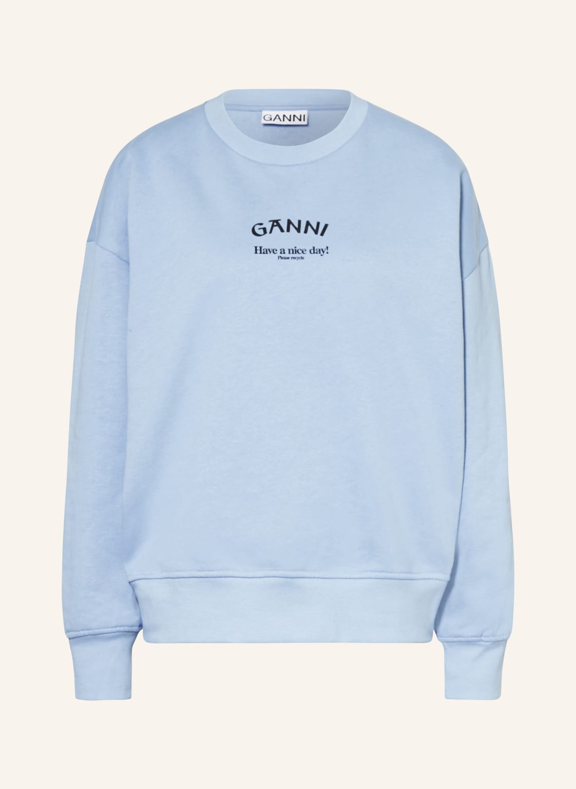 Ganni Sweatshirt blau von Ganni