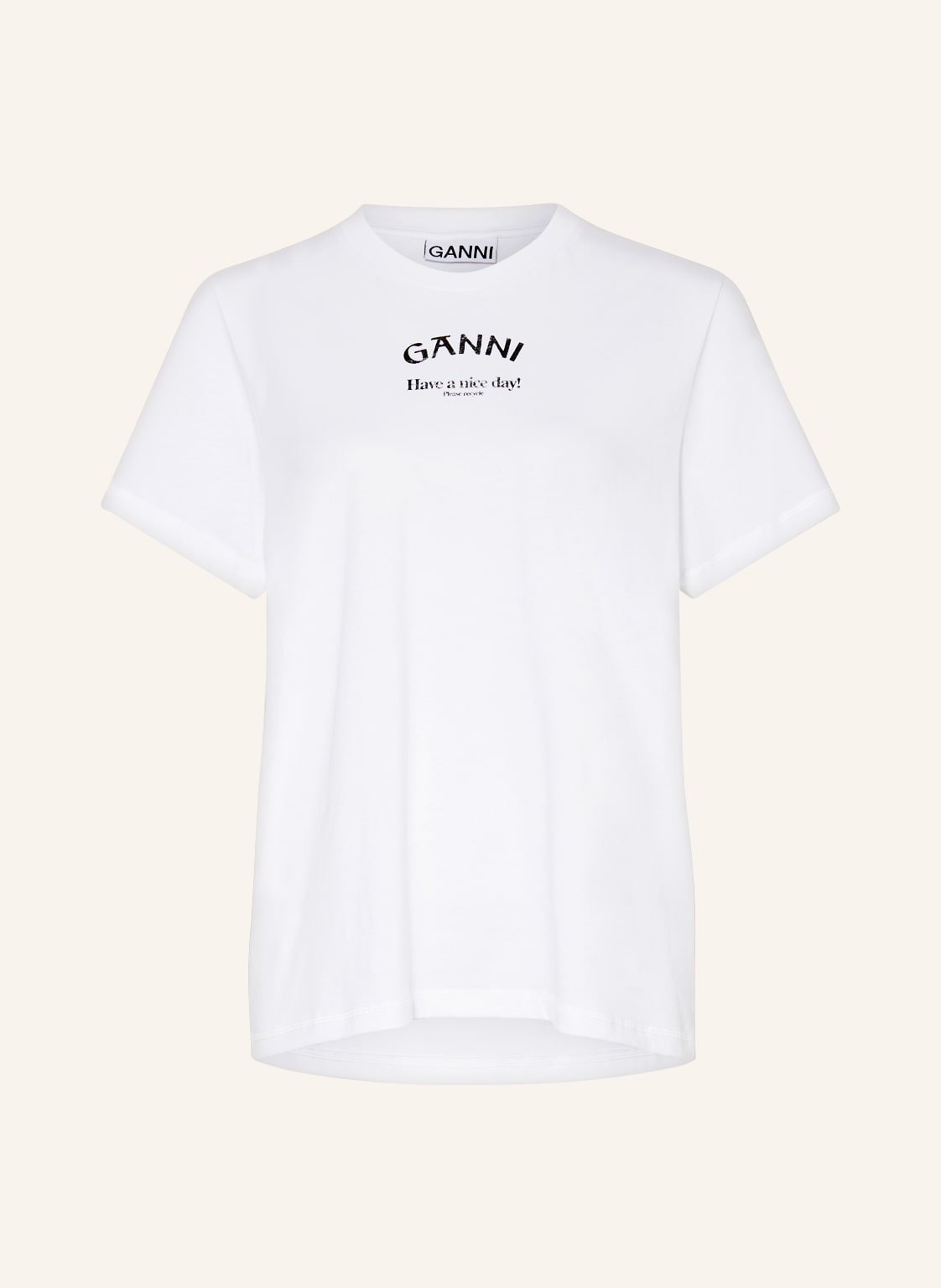 Ganni T-Shirt weiss von Ganni