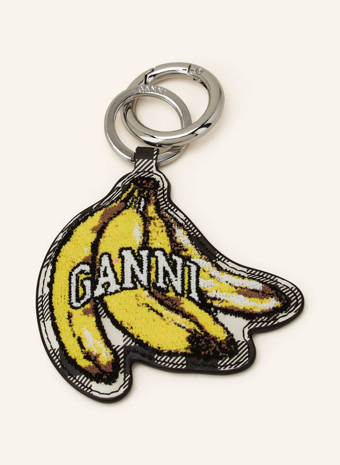 Ganni Taschenanhänger gelb von Ganni