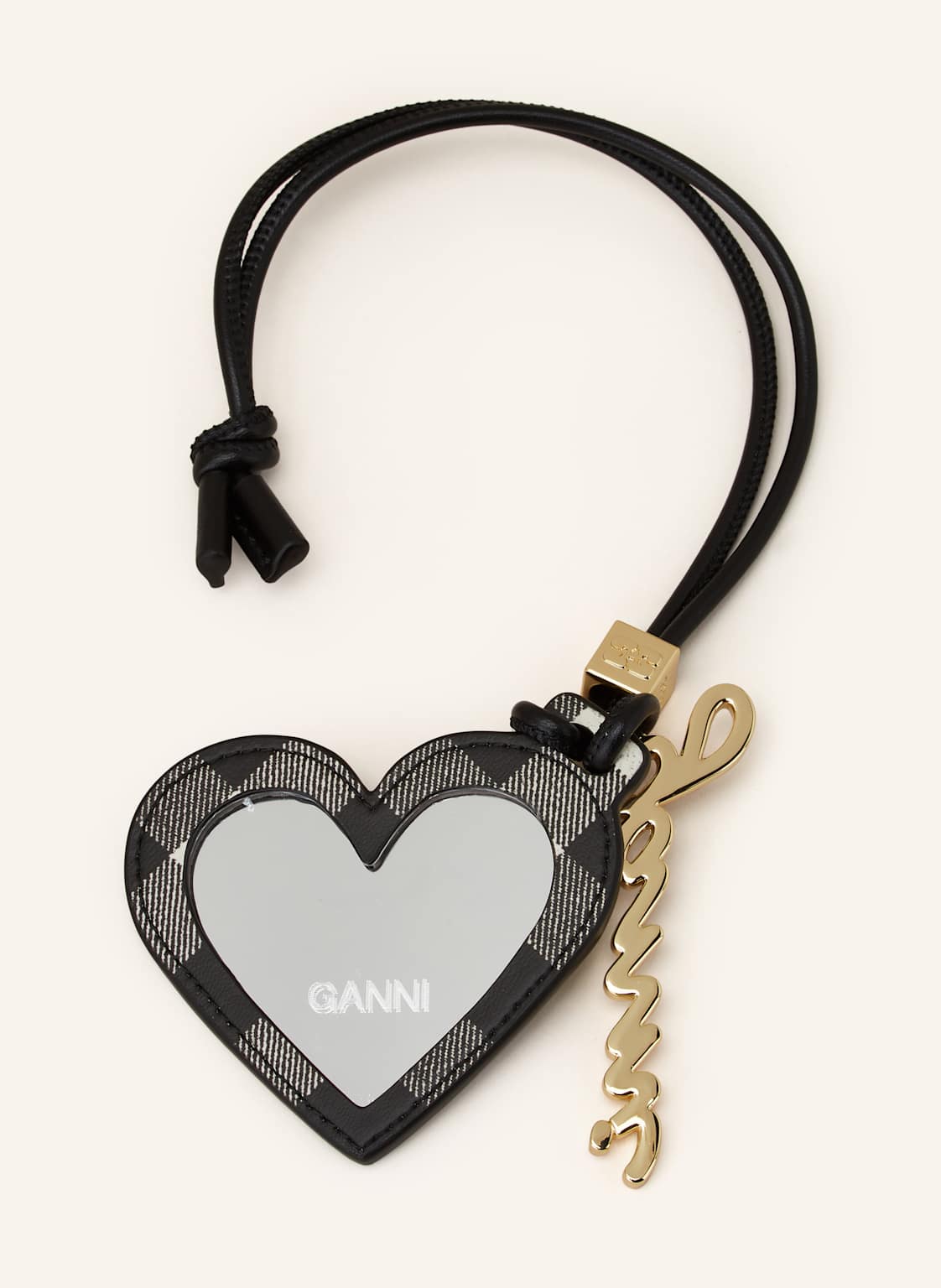 Ganni Taschenanhänger schwarz Ganni Taschenanhänger schwarz von Ganni
