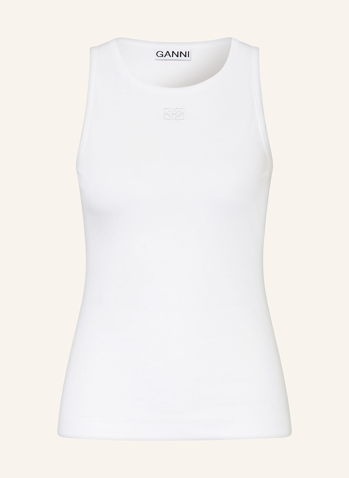 Ganni Top weiss Ganni Top weiss von Ganni