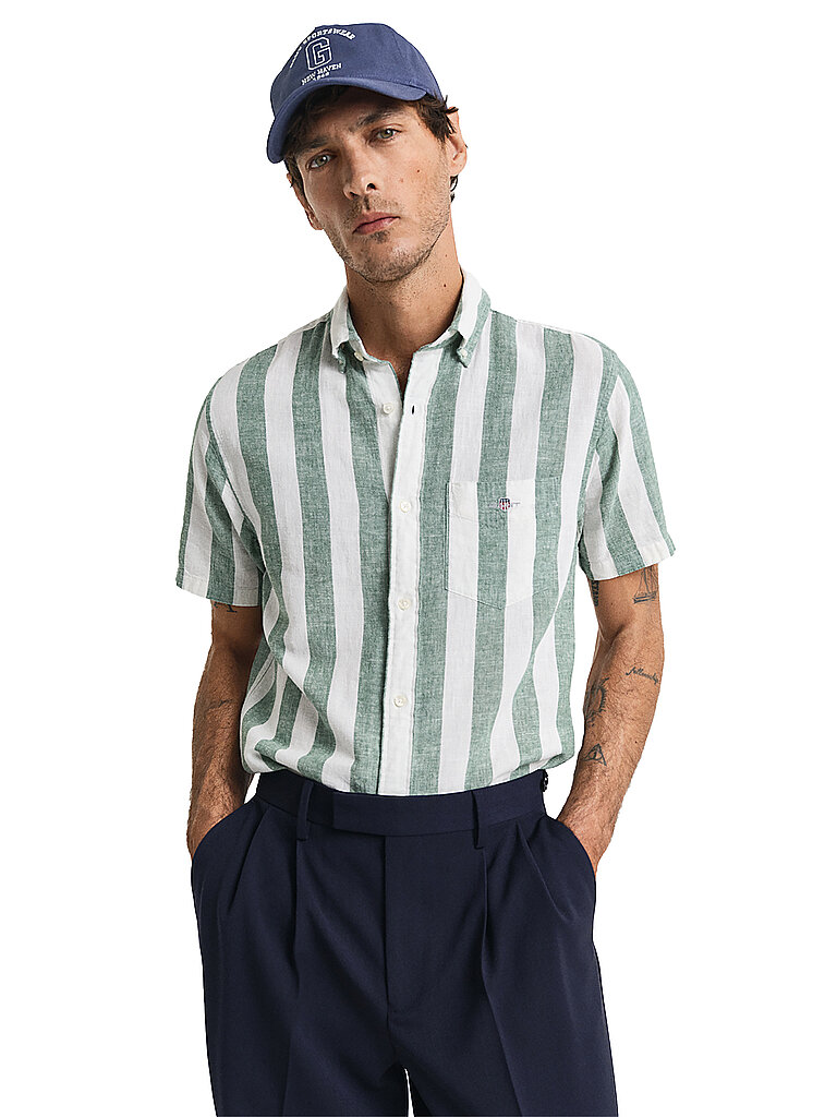 GANT Hemd Regular Fit  grün | XL von Gant