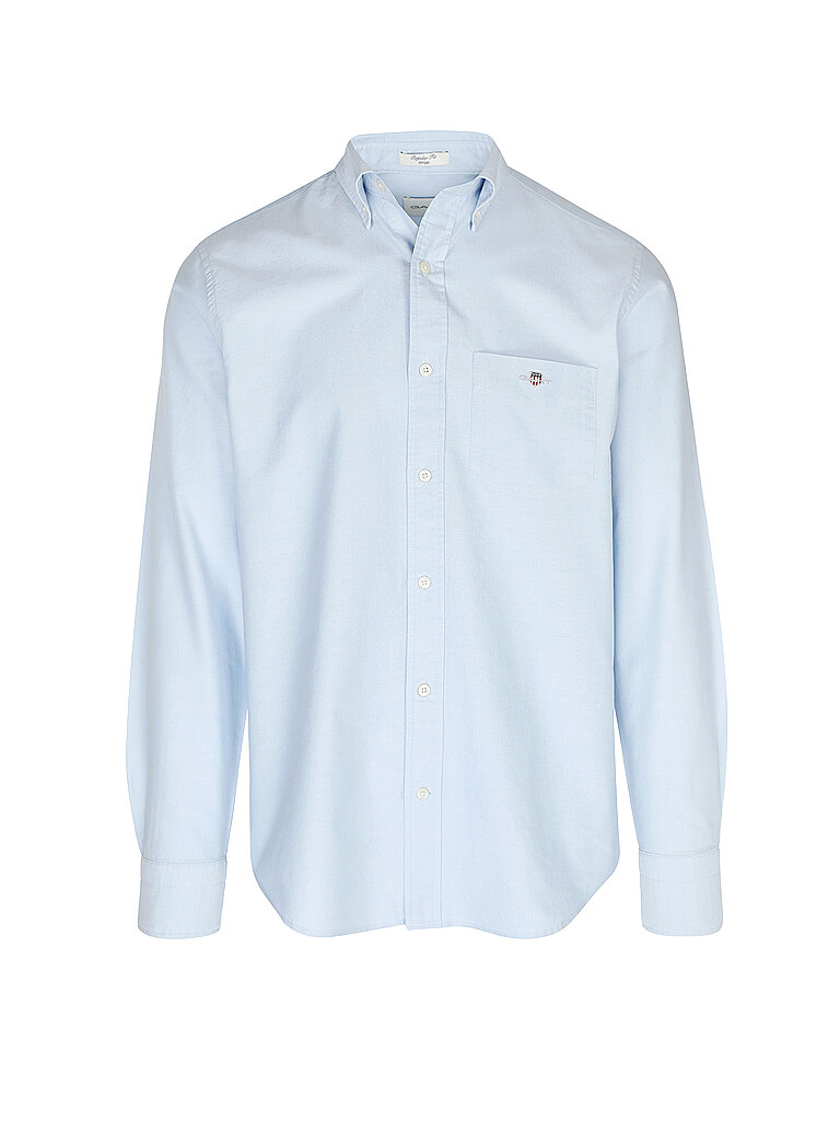 GANT Hemd Regular Fit hellblau | M von Gant