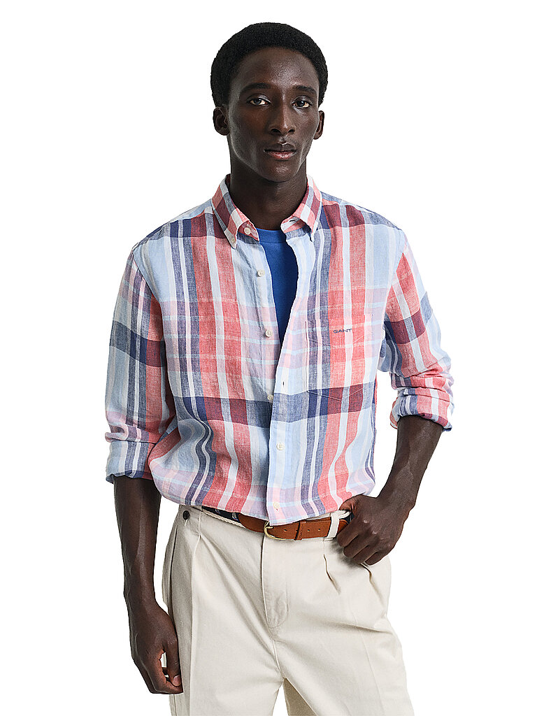 GANT Leinenhemd Regular Fit  rot | XXL von Gant