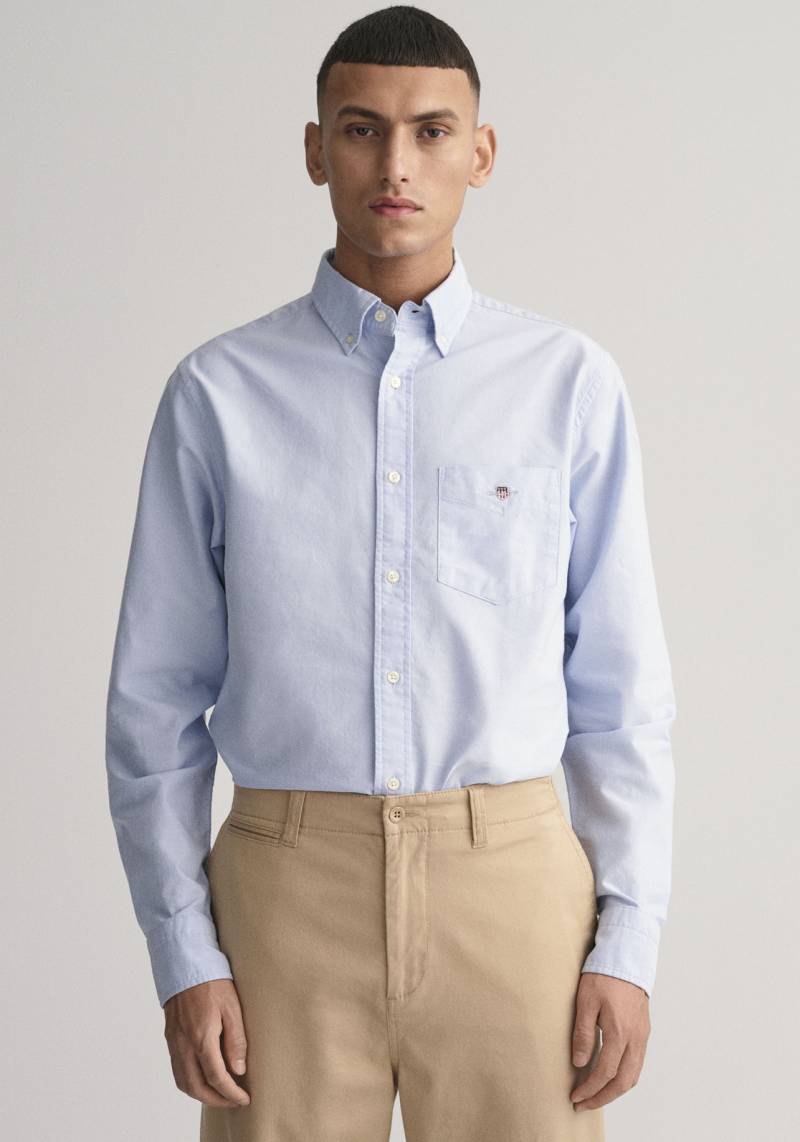 Gant Businesshemd »Regular Fit Oxford Hemd strukturiert langlebig dicker« von Gant