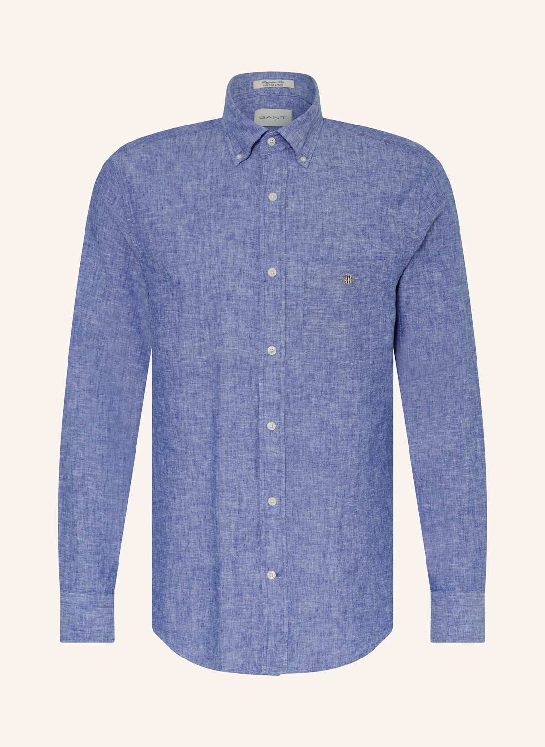 Gant Hemd Regular Fit Mit Leinen blau Gant Hemd Regular Fit Mit Leinen blau von Gant