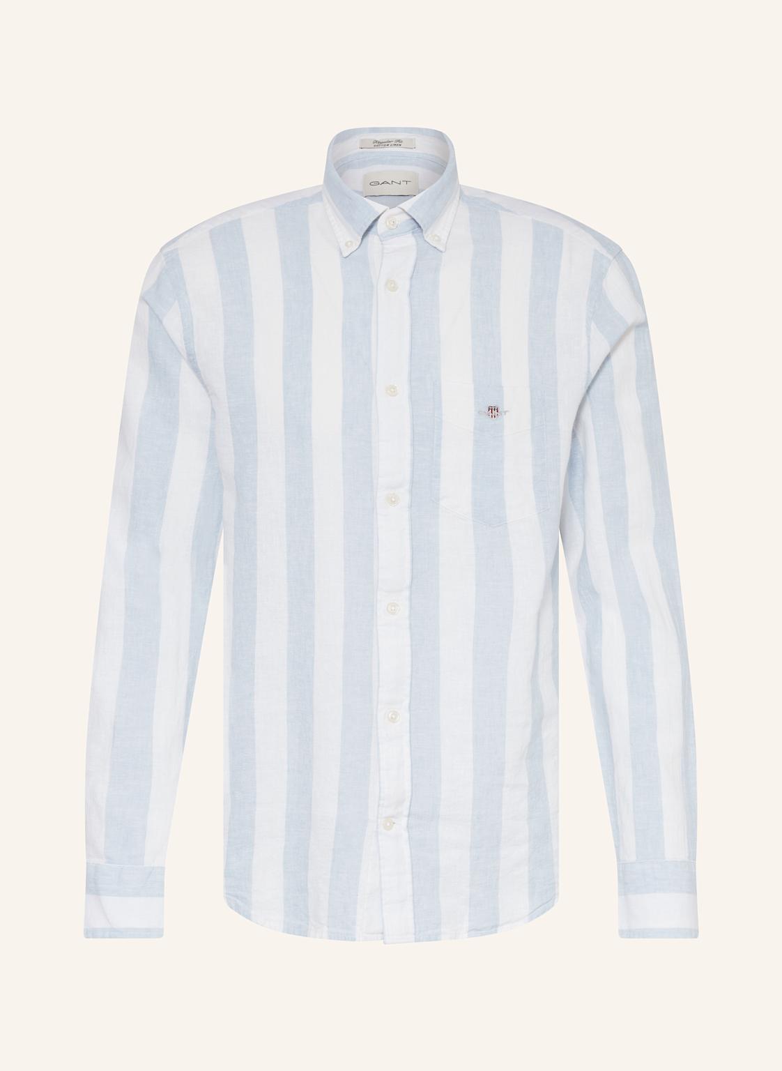 Gant Hemd Regular Fit Mit Leinen blau Gant Hemd Regular Fit Mit Leinen blau von Gant