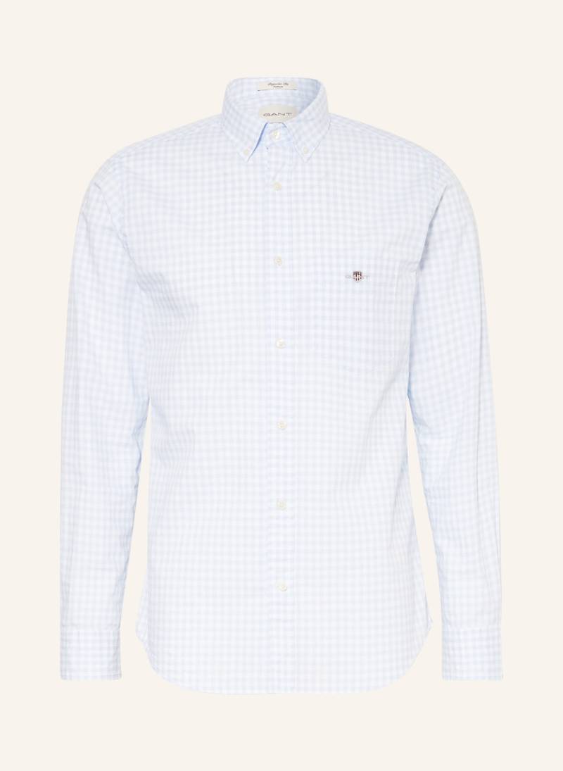 Gant Hemd Regular Fit blau von Gant
