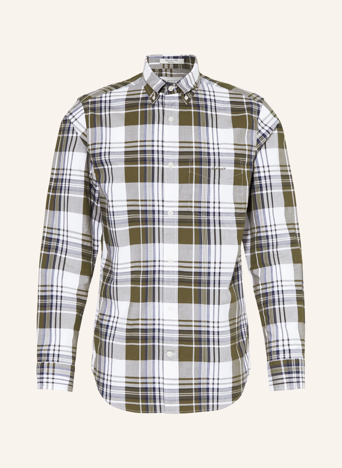 Gant Hemd Regular Fit gruen von Gant