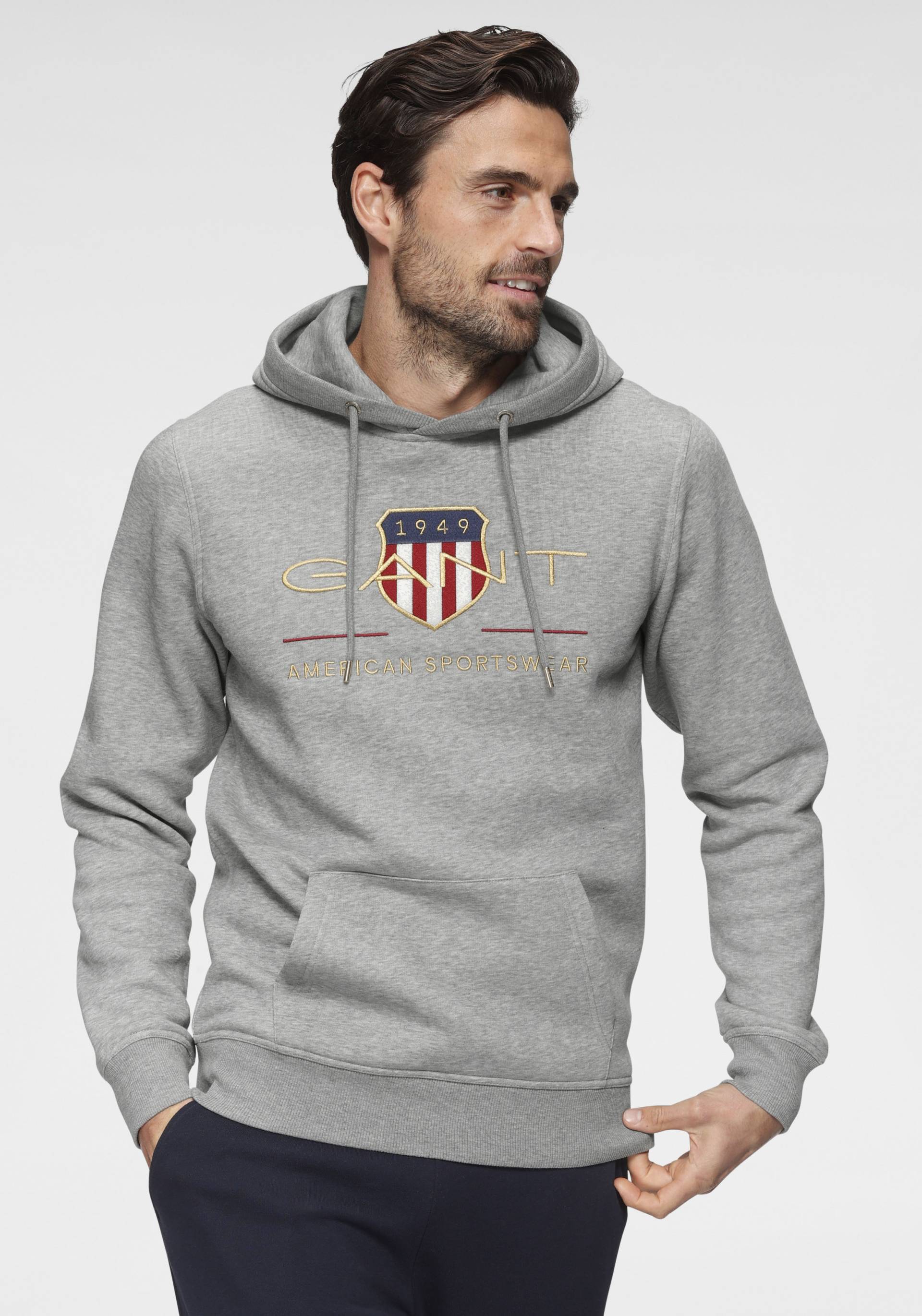 Gant Hoodie »ARCHIVE SHIELD HOODIE«, mit plakativer Markenlogo-Stickerei von Gant