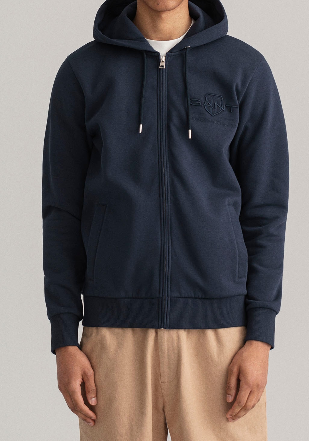 Gant Kapuzensweatjacke »TONAL ARCHIVE SHIELD ZIP HOODIE« von Gant