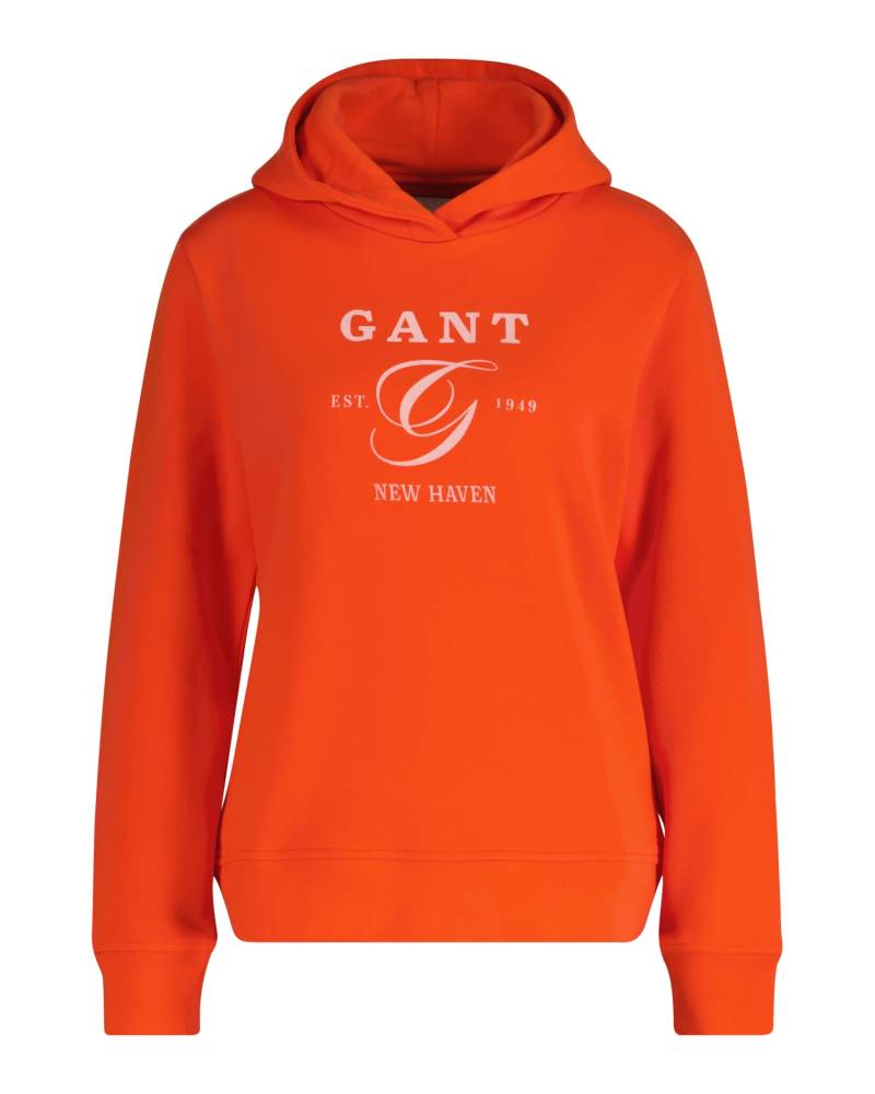 Gant Kapuzensweatshirt »REG GRAPHIC HOODIE«, mit kontrastfarbenen Print auf der Brust von Gant
